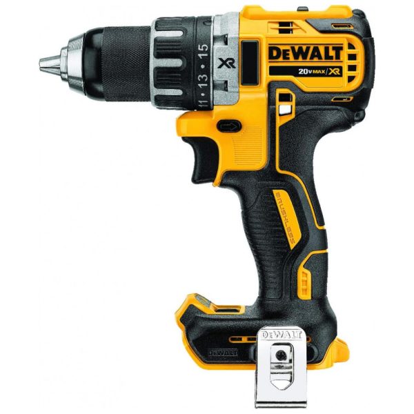 ectqkiwlr3810b_0 jpg - Furadeira Compacta 20V MAX Velocidade 2000 RPM, DEWALT DCD791B, Amarelo