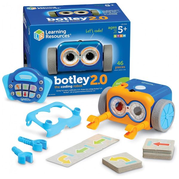 ectqkz5g5t380b_0 jpg - Robô de Codificação STEM para Aprendizagem Eletrônica, 46 Peças, a Partir de 5 Anos, Learning Resources