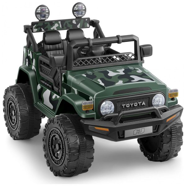 ectqkzp4ctbc0b_0 jpg - Carro Elétrico Infantil Toyota FJ40 a Bateria 12V com Luzes, MP3, 3 Velocidades, ELEMARA, Verde