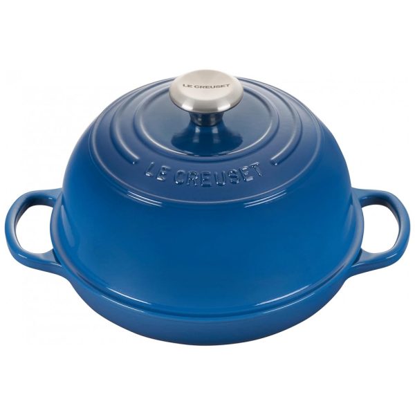 ectql39x48r90b_0-1 jpg - Le Creuset Panela de Ferro Fundido Forno de Pão 2L com Cozimento Uniforme, Azul