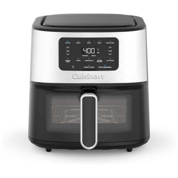 ectql3tp8fyb0b_0-1 jpg - Air Fryer 5,68 Litros com 5 Predefinições e Controle Digital, Cuisinart AIR 200, 110V 1800W, Preta