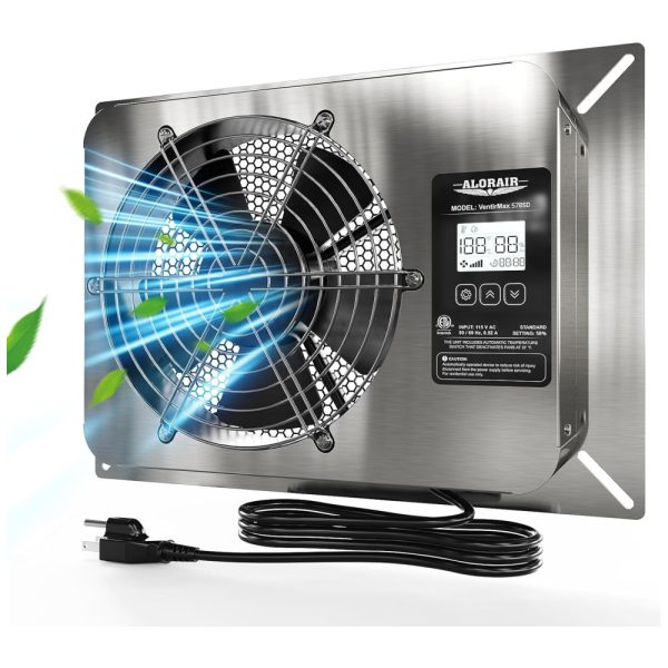 ectqlc16kpdc0b_0-1 jpg - Ventilador de Parede com Exaustor, Classificação IP55 e Controle de Temperatura, 115V, ALORAIR VentirMax SD, Prata