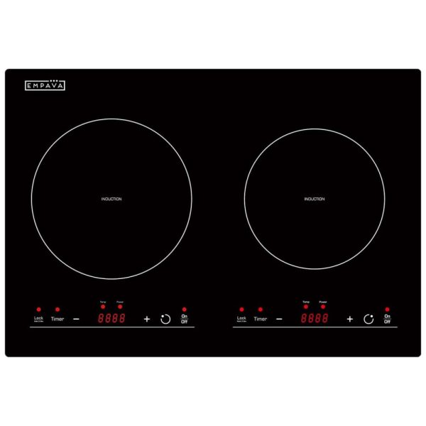 ectqlhc391w70b_0 jpg - Cooktop Elétrico de Indução para Embutir 12 30CM com 2 Queimadores, 110V 1800W, Empava IDC12B2, Preto