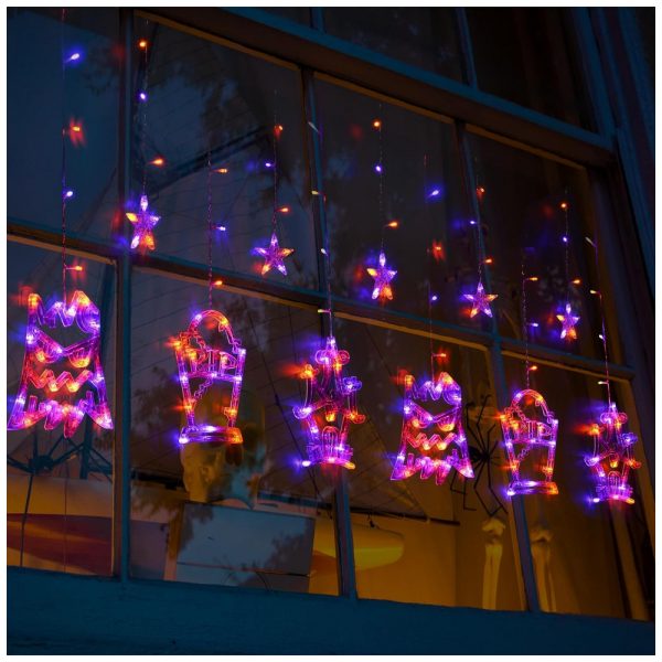 ectqlj32jc7c0b_0 jpg - Pisca Pisca para Decoração de Halloween com 183 LEDs 8 Modos, Roxo e Vermelho