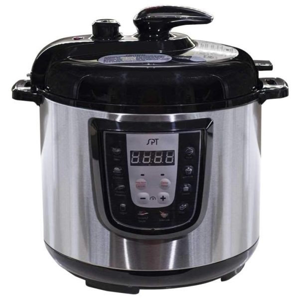 ectqlrnyywg70b_0 jpg - Panela de Pressão Elétrica 6L em Aço Inoxidável com 10 Predefinições, 110V, SPT EPC14D, Prata