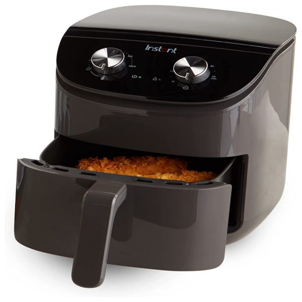 ectqltm33zy90b_0 jpg - Fritadeira Elétrica AirFryer 4L com Temperatura Ajustável, 110v, INSTANT POT, Preto