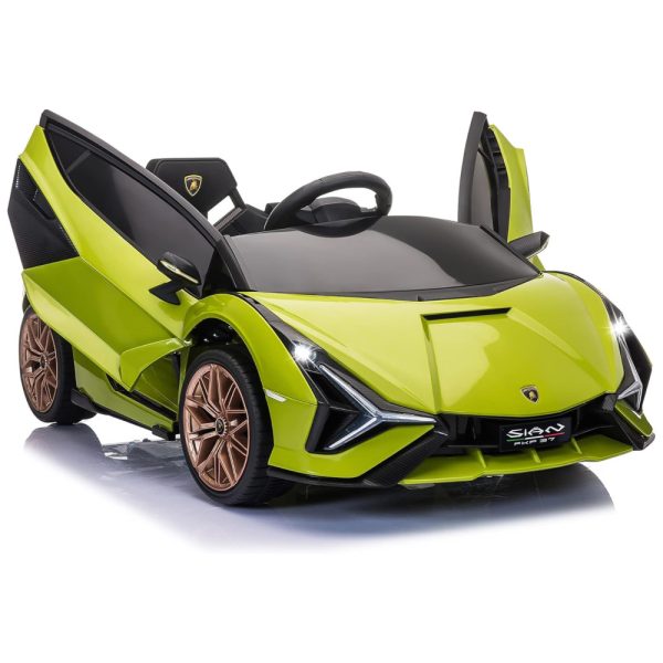 ectqlzj1xvv80b_0-2 jpg - TOBBI Carrinho, Carro Elétrico Lamborghini, 1 lugar, 12V, c, controle remoto, USB MP3, 5 km, h, 2 a 6 anos, Verde