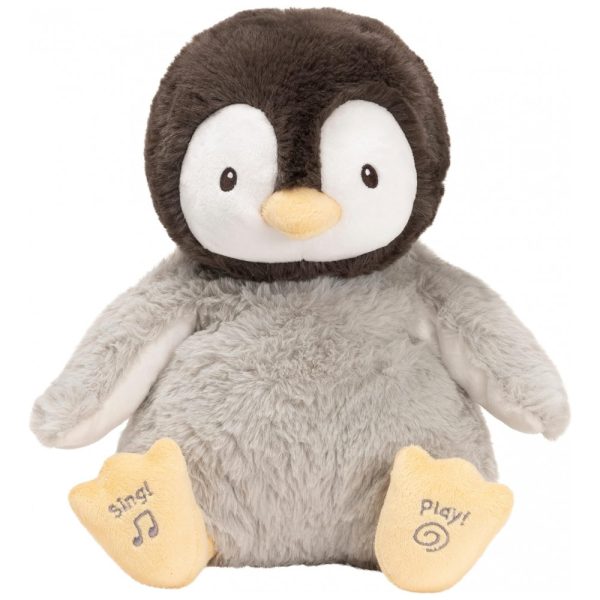 ectqm822rcf80b_0 jpg - Pelúcia Pinguim para Crianças Maiores de 1 Ano, e, GUND 6059341, Marrom