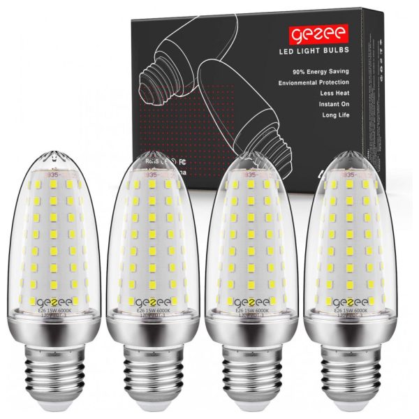 ectqmb85p1y90b_0 jpg - GEZEE Lâmpada Led Base E26 com 1500 Lumens na Cor 4000K Branca Neutra 150W, 110V, 4 Un