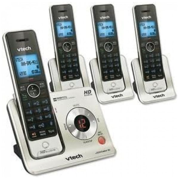 ectqmf2bix400b_0 jpg - Telefones Sem Fio Expansível com identificador de Chamadas, 4 unidades, 110v, VTECH, Prateado