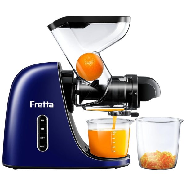 ectqmlrwll7c0b_0 jpg - Centrifuga de Frutas com Calha de Alimentação de 7 cm de Largura, 2 Velocidades, Sem BPA, 110V 200W, Fretta, Azul