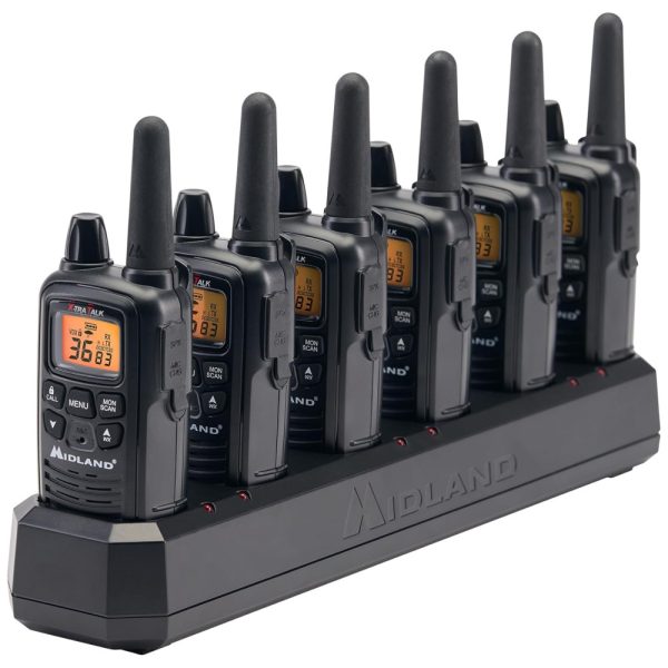 ectqmvskq7mc0b_0 jpg - Rádio Comunicador Walkie Talkie Midland Recarregáveis com Base de Carregamento, Fone de Ouvido, Leves e Compactos, Ideais para Comércio, 6 Unidades .