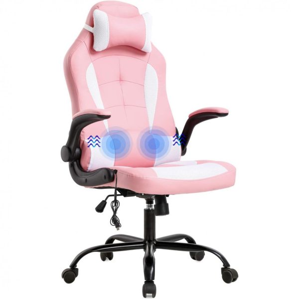 ectqmxgc2k380b_0 jpg - Cadeira Gamer BestOffice, Couro PU, Massagem, Ergonômica, 360 Graus, Rosa