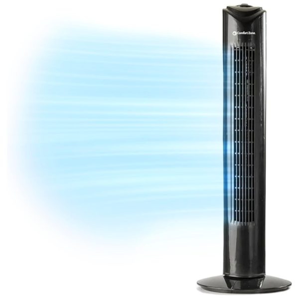 ectqn118xrkc0b_0 jpg - Ventilador de Torre, Portátil, Oscilante, 3 Velocidades, Oscilação 90 Graus, Alça de Transporte Integrada, CZ12386 Comfort Zone