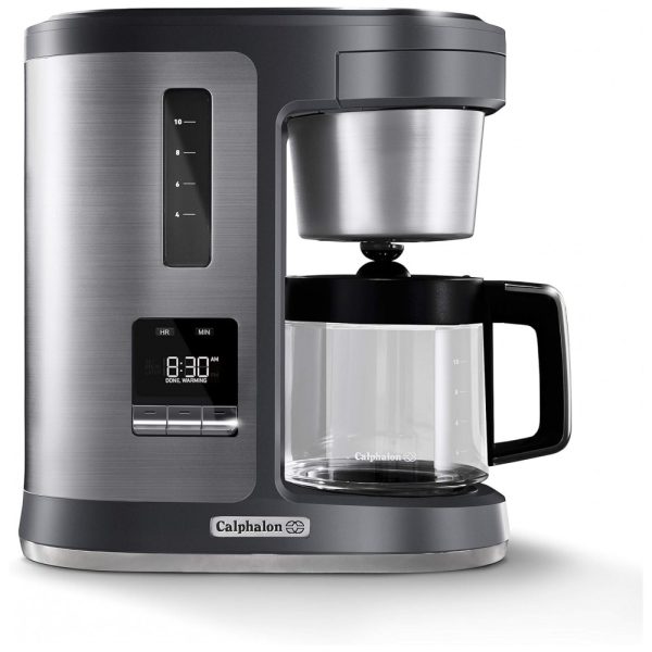 ectqnznd8hg70b_0 jpg - Cafeteira Elétrica Programável 2.4L em Aço Inoxidável, 110v, CALPHALON BVCLDCG1, Cinza