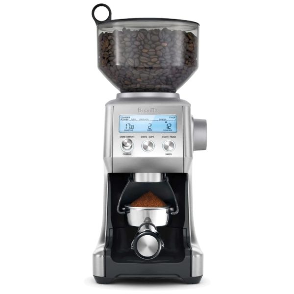 ectqo8wxgxo00b_0 jpg - Moedor de Grãos de Café, Aço Inox, 60 Configurações, 510gr, 110v, BREVILLE BCG820BSSXL, Prateado