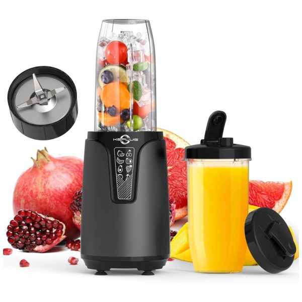 ectqpbm4g9gc0b_0 jpg - Liquidificador Portátil para Shakes e Smoothies com 2 Copos para Viagem de 600mL, 850W, KEPLUG PB 2110, Cinza