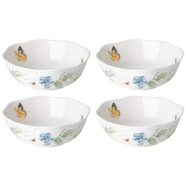 ectqplh3sd370b_0 jpg - Conjunto de Tigelas 600mL com 4 Peças, Material de Porcelana e Formato Redondo, Lenox 880121, Branco Colorido