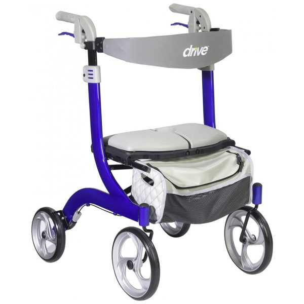 ectqqjj9dyz00b_0 jpg - Andador para Idoso Dobrável até 136kg com Freios, Drive Medical RTL10266BLHS, Azul e Cinza