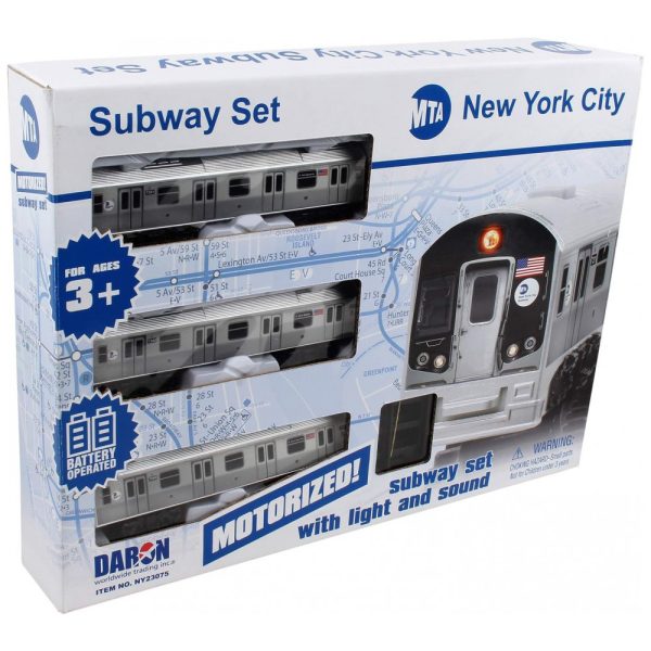 ectqqlb28sr70b_0 jpg - Conjunto de Trenzinho de Brinquedo com Trilhos para Crianças de 3 a 12 anos, New York MTA, Branco