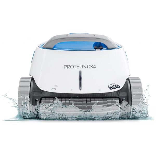 ectqqp5jwy380b_0-2 jpg - Robô Limpador de Piscina com Escalada em Parede, Esfrega Poderosa de Linha de Água, Dolphin Proteus DX4, Branco