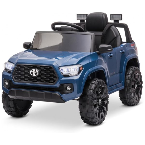 ectqqs61g5bc0b_0 jpg - Carro Elétrico Infantil Toyota Tacoma a Bateria 12V com MP3, Luzes LED e Suspensão, Kidzone, Azul