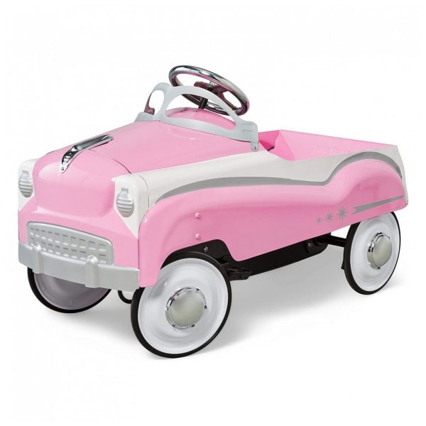 ectqqwydljv80b_0 jpg - Carro Elétrico 12V Recarregável para Crianças 1 Assento até 26 kg, Idade Recomendada 3, KID TRAX KT1607, Rosa