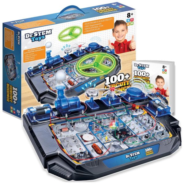 ectqr5nl9v490b_0-1 jpg - Kit de Ciência do Circuito Dr. STEM Toys Mais de 100 Experimentos Elétricos com Luzes, Sons e Ação