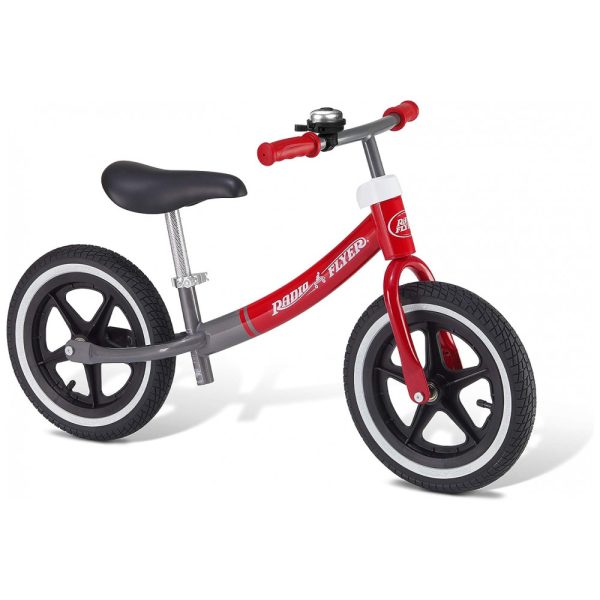 ectqrcblbq480b_0-1 jpg - Bicicleta sem Pedal para Crianças de 1 a 5 Anos, Radio Flyer, Vermelha e Cinza