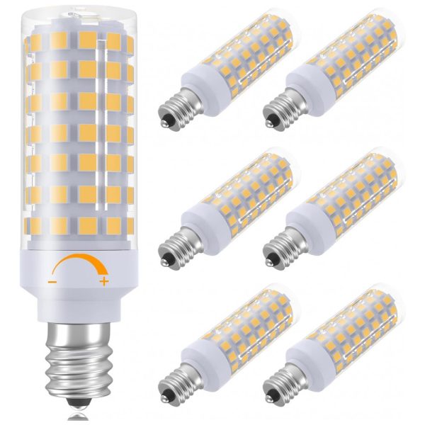 ectqs6lz8np70b_0 jpg - Lâmpada Led T6, na Cor Branca Quente 3000K, 60W, 6 Un, 110v, TAIYALOO SAF E12 88 2835 WW 6p, Branco