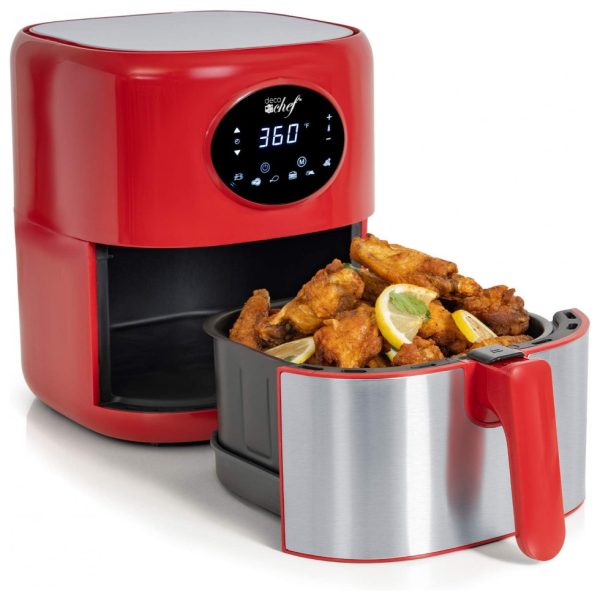 ectqs7dw6xt80b_0 jpg - Deco Chef Fritadeira Elétrica AirFryer, Capacidade 3.5L, Painel Digital, 1200W, 110V, Preta