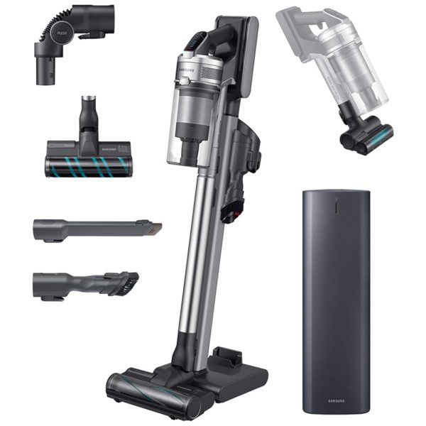 ectqslrsps190b_0 jpg - Aspirador de Pó Multifuncional sem Fio com Acessórios, 110V, SAMSUNG 90, Cinza