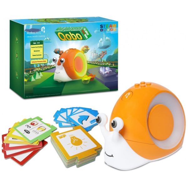 ectqt58tdlr70b_0-1 jpg - Robô de Codificação com 30 Cartões de Código para Crianças de 3 Anos ou Mais, ROBOBLOQ, Laranja