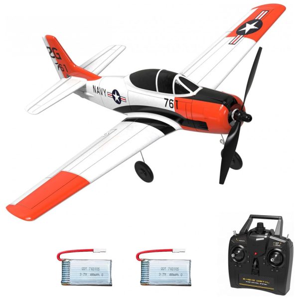 ectqt5rrbtb90b_0 jpg - Avião de Controle Remoto para Crianças e Adultos, DIAMONDDYNAMICS Beginners, Branco e Laranja