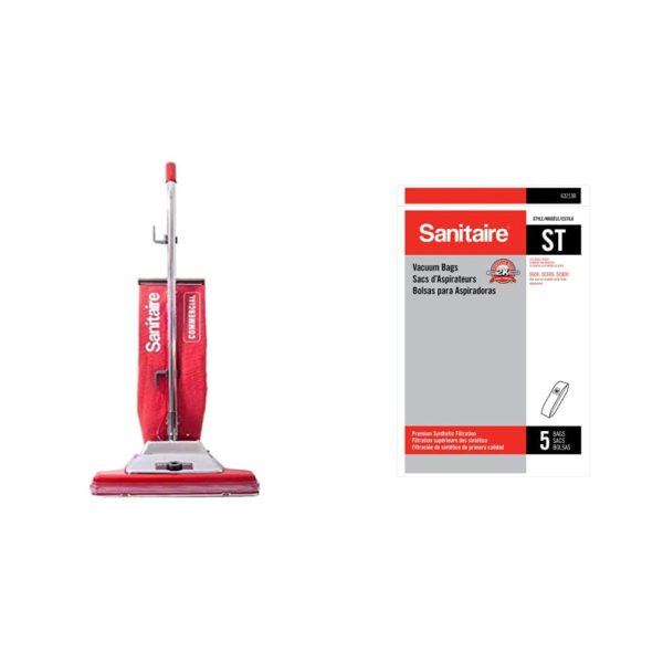 ectqtd3x3rvb0b_0 jpg - Aspirador de Pó Profissional com Saco de Reposição 110V 840W Sanitaire SC899H SC899 Vermelho