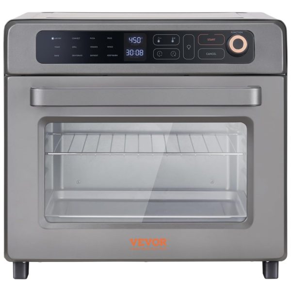 ectqtfjn447c0b_0-1 jpg - Forno Elétrico de Aço Inoxidável com 12 Modos de Cozimento, Capacidade de 25L, Desligamento Automático e Controle Digital, 110V 1700W, VEVOR, Prata