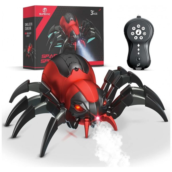 ectqtgq4yr9b0b_0-2 jpg - Robô Aranha Sumsync com Controle Remoto para Crianças Acima de 6 Anos, Vermelha