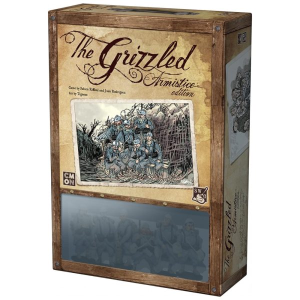 ectqtxc1hnh70b_0 jpg - Jogo de Estratégia The Grizzled Armistice Edition 1 a 4 Jogadores, Para Maiores de 14 Anos, CMON GRZ003, Marrom