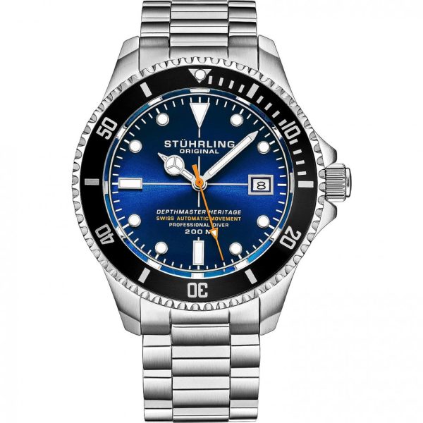 ectqtyytnm680b_0 jpg - Relógio Masculino Mergulho Profissional, Automático, DEPTHMASTER, Prova D 200m,, STUHRLING 883H.03, Prateado