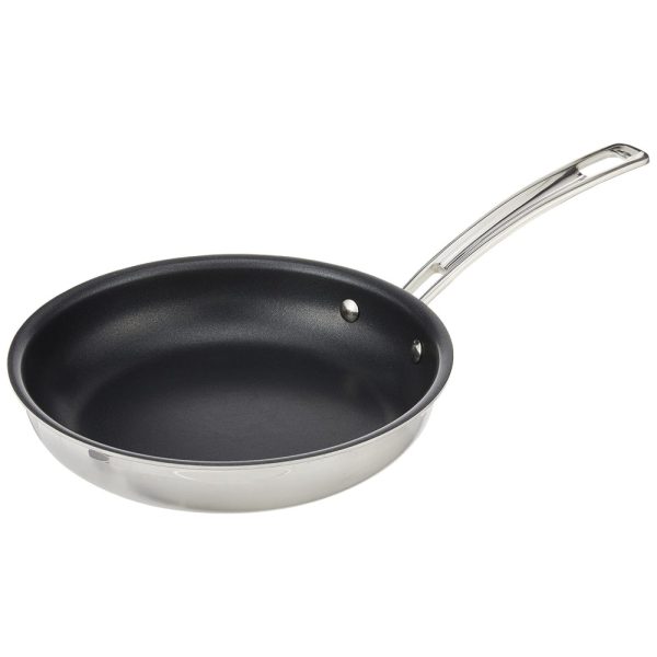 ectqu4p82w900b_0 jpg - Frigideira em Aço Inoxidável Antiaderente de 20 cm, Compatível com Fogão a Gás, Elétrico e Indução, Cuisinart MultiClad Pro