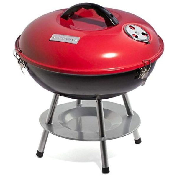ectquq0a85b00b_0 jpg - Grelhador portátil a carvão, vermelho, CUISINART CCG190RB, Vermelho