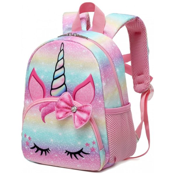 ectqvh6n67k90b_0 jpg - Mochila Escolar Infantil 25cm Octsky Unicónio para Crianças, Rosa