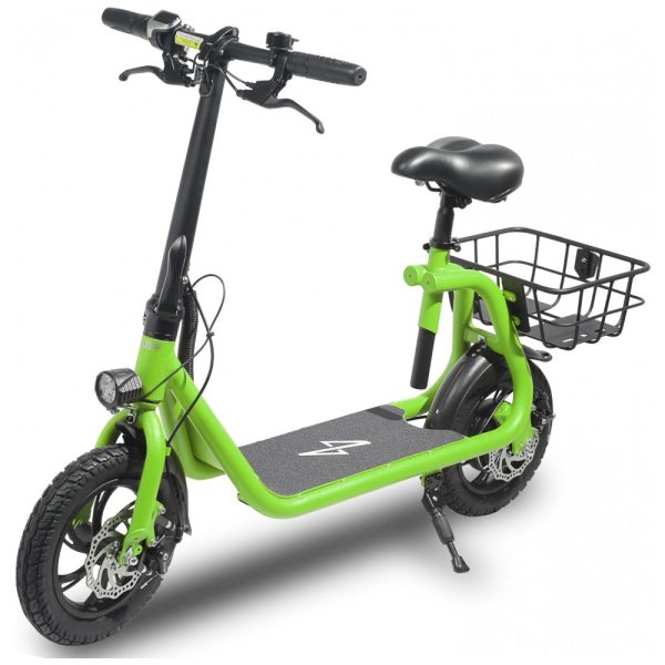 ectqvmkvbyq90b_0 jpg - Patinete Elétrico com Assento para Adultos, Alcance 33km e Peso 130kg, 450W, Phantomgogo, Verde Neon