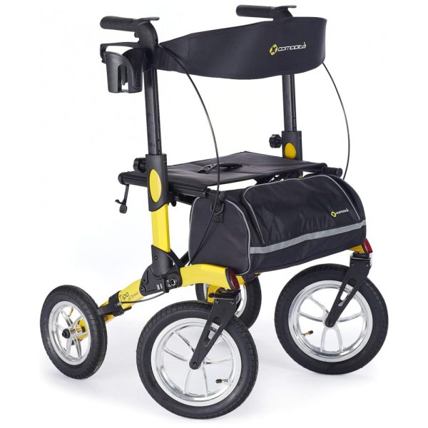 ectqw49vwf590b_0 jpg - Andador para Idoso Dobrável até 136kg com Assento Extra Largo e Freios para Adultos e Idosos, COMODITÀ, Amarelo