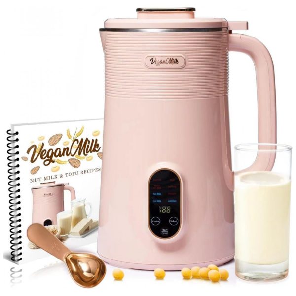 ectqw4f39g6c0b_0 jpg - Máquina de Leite Vegetal 8 em 1, 1L com Livro de Receitas e Acessórios Incluídos, Roman Ventures, Rosa