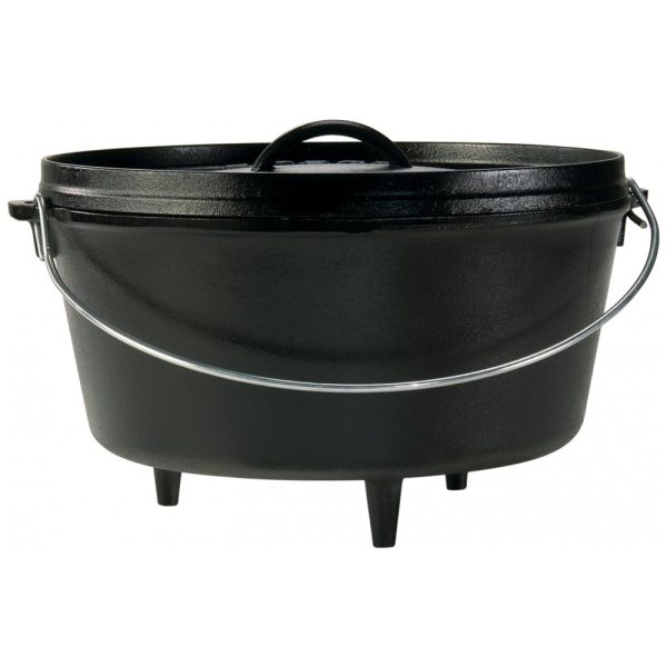 ectqwdkg80000b_0-1 jpg - Panela de Ferro Fundido 8L Pré Temperada, com Alça de Metal, LODGE L12DCO3PLT, Preto