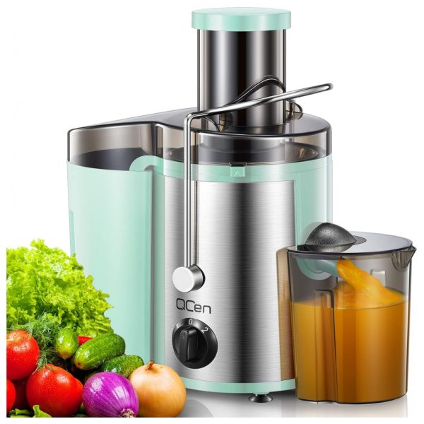 ectqwdrc1mh80b_0 jpg - Centrífuga de Frutas com 2 Velocidades, Aço Inox, 500W, 110v, QCEN KS 501, Prateado