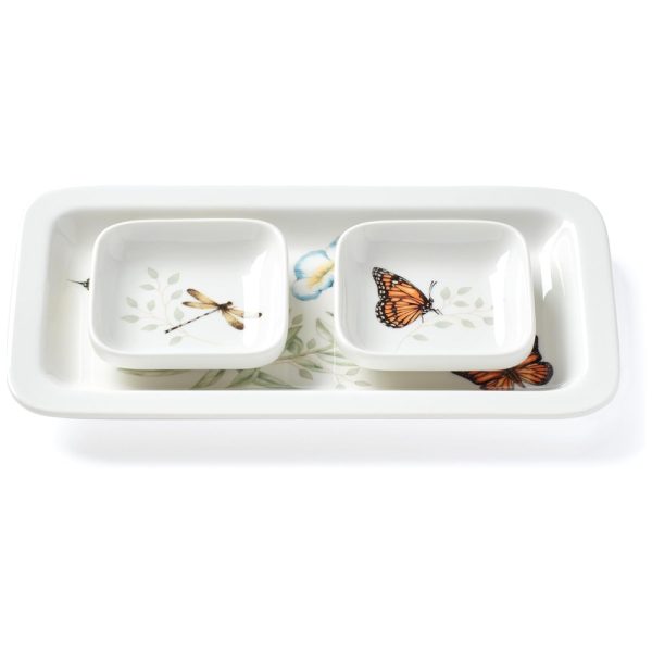 ectqwkg3rt980b_0-1 jpg - Conjunto de Tigelas e Prato, Ideal para Servir e Desfrutar de Saborosos Pratos Asiáticos com 3 Peças e Material de Porcelana, LENOX 892531, Branco