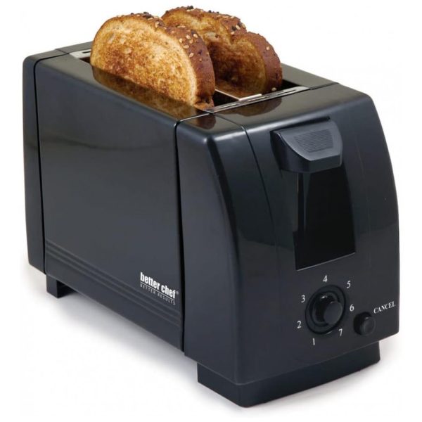 ectqwtdwcy300b_0 jpg - Torradeira de 2 Fatias com Controle de Tostagem, 110V 750W, Better Chef, Preta