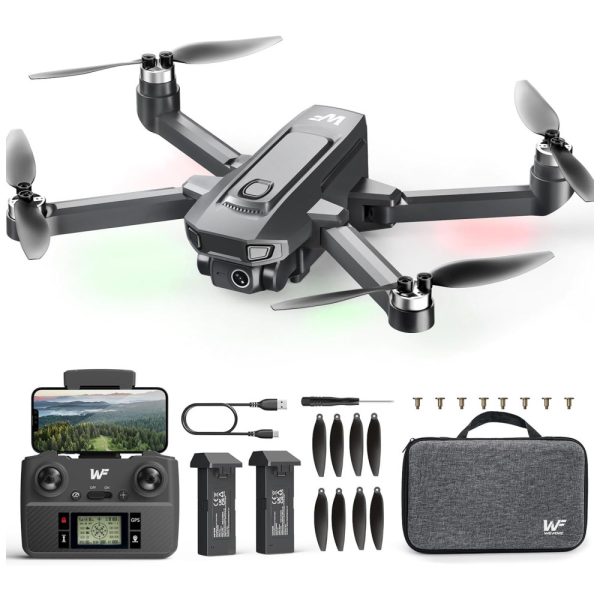 ectqxpt3r79d0b_0 jpg - Drone com Câmera 4K para Adultos, GPS Follow Me, Dobrável FPV RC Quadcopter, Retorno para Casa, 40 Minutos de Voo e 2 Baterias, WeFone, Preto